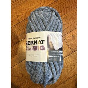 Yarnspirations Bernat Plush Big Yarn 8.8oz Storm Blue - NEW